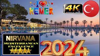 4K NIRVANA MEDITERRANEAN EXCELLENCE 2024 KEMER BELDIBI GOOD BEACH HOTEL ANTALYA TURKEY