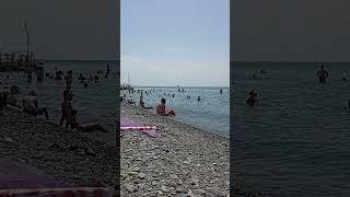 Сочи. Пляж Цирк. Чёрное море. Курорт. отдых. Краснодарский край. #море #сочи #travel 18 июля 2024 г.