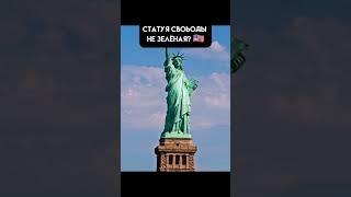 Статуя свободы не зелёная! #америка #статуясвободы# кульутра #путешествия #запад #shorts