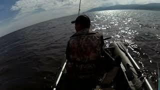 Рыбалка на Байкале с лодки. Ловим омуля. Бурятия. Сибирь.