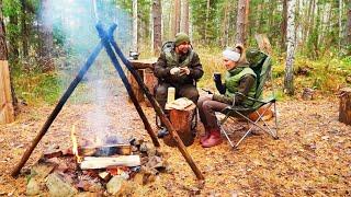 ЗАИМКА ЕДЕТ ОТДЫХАТЬ! РЫБАЛКА НА ТУРЕ ГДЕ ПРОХОДИЛ ЕРМАК | ЗАПАСЫ ВОДЫ В ЛЕСНОЙ ХИЖИНЕ