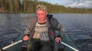 Золотая осень! Рыбалка на лесном озере  в Карелии. Часть 1.