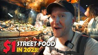 $1 Street Food in 2023! / No Foreigners Here / Local THAI FOOD Tour in Bangkok Thailand