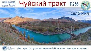 Авто-Путешествие по Алтаю:  село Иня, "Цаплинский" мост, столбы и Ленин на чудо-постаменте