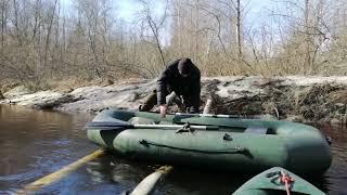 Сплав по реке Северный Козленец. Апрель 2023