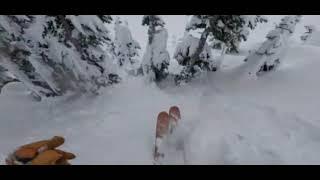 В США лыжник спас сноубордиста, который застрял под снегом
