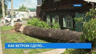 Ураган в Иркутске. Последствия