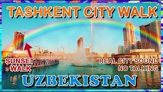 Tashkent City Walking Tour, Streets of Uzbekistan Travel, life in Russia today now 2023