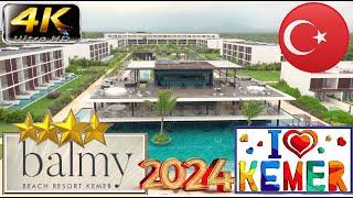 4K  BALMY BEACH RESORT  KEMER 2024  GOOD BEACH HOTEL ANTALYA TURKEY