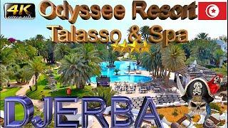 4K TUNISIA ODYSSEE RESORT TALASSO SPA 2024 DJERBA  GOOD BEACH HOTEL