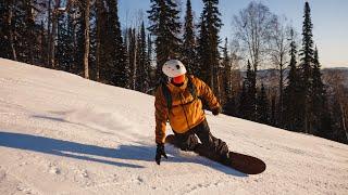 Фрирайд в Приисковом на ратраках, сноуборд/Priiskovyy catskiing freeride snowboard