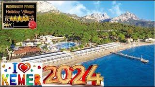 4K KIMEROS PARK HOLIDAY VILLAGE 2024 KEMER ЛИЧНОЕ МНЕНИЕ GOOD BEACH RESORT ANTALYA TURKEY