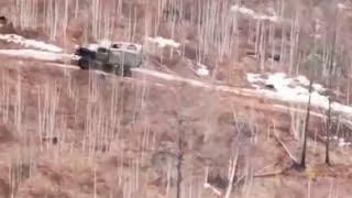 Летчик с вертолета заметил поджигателей лесного массива на внедорожнике в Приамурье