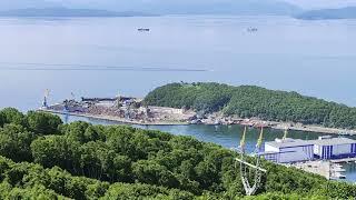 Вид на Петропавловск-Камчатский со смотровой площадки