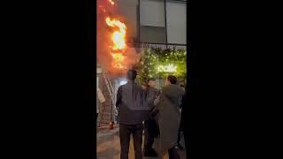 В Москве загорелся ресторан “Folk”
