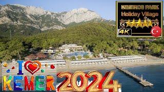 4K KIMEROS PARK HOLIDAY VILLAGE 2024 KEMER  GOOD BEACH RESORT ANTALYA TURKEY