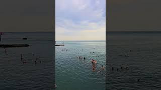 Купание в Чёрном море, Адлер, Сочи. Краснодарский край. Swimming in the Black Sea, Adler, Sochi