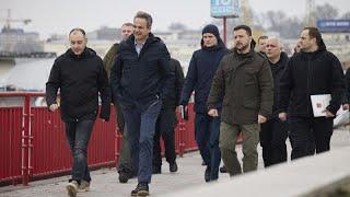 Лидеры ЕС осудили удар России по Одессе во время визита Зеленского и Мицотакиса