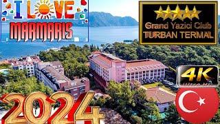 4K MARMARIS GRAND YAZICI CLUB TURBAN TERMAL 2024 GOOD BEACH RESORT MUGLA TURKEY