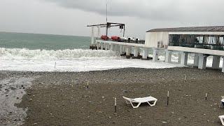 СОЧИ ШТОРМ ⛈️ Пляж 