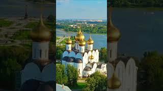 Russia - Khibiny Mountain Kola Peninsula, Assumption Cathedral, Turquoise Kucherlin Lake