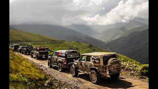 Путешествие по Кабардино-Балкарии на внедорожниках Jeep Gladiator, Jeep Wrangler и Dodge Ram.