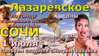 Сочи Лазаревское пляжи 1 июля , Лазаревское сегодня, Лазаервское пляж набережная обзор