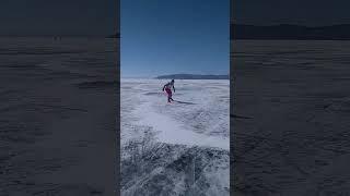 Марафон Лыжня Байкала в Листвянке, 30 км, 1 место. Прогулка с мощным ветром. #лыжникимогутвсё